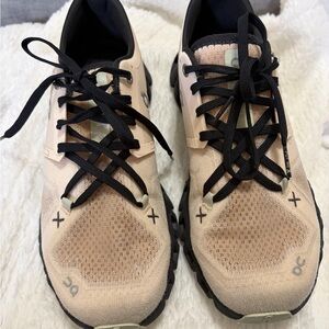 On Running Women's Peach and Black Athletic Shoes